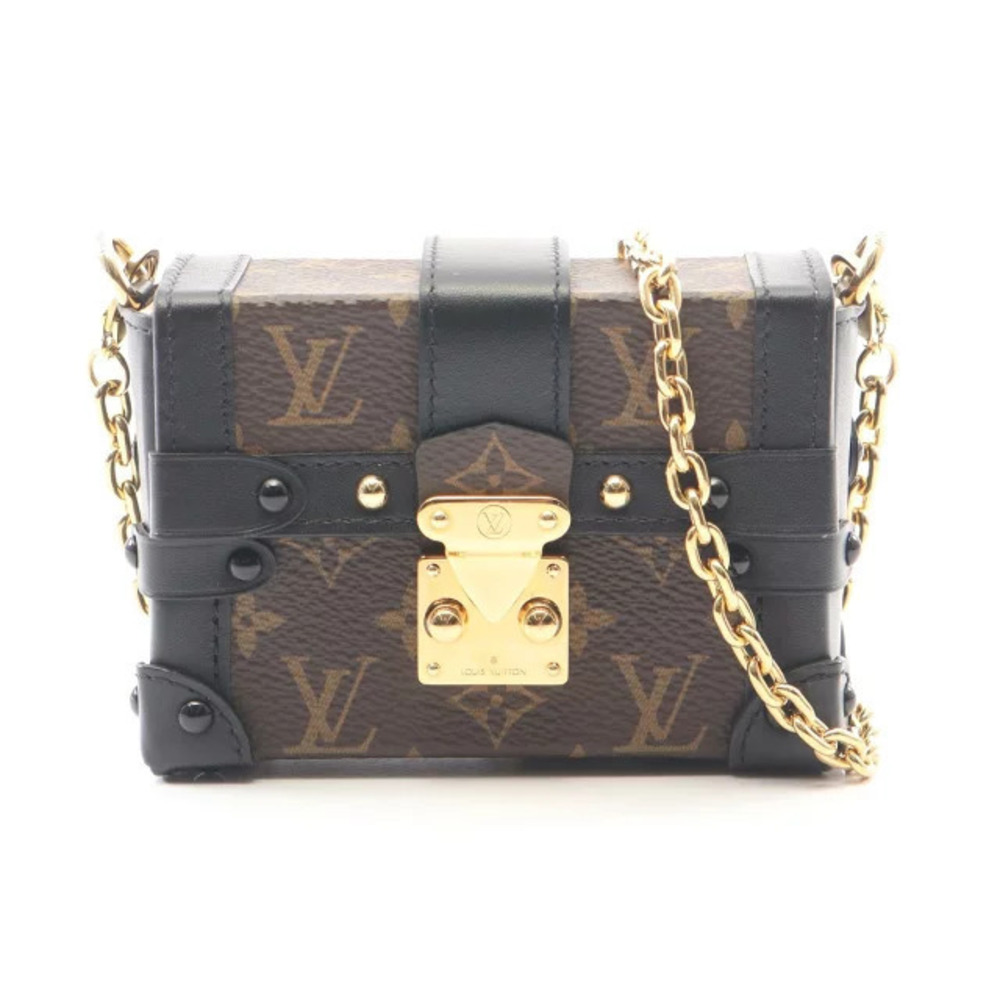 Louis Vuitton Essential Trunk Monogram Shoulder Bag Canvas Brown